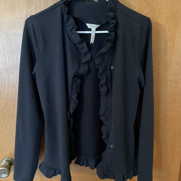 Womens Matilda Jane Black Ruffle Jacket XSmall - Picture 4 of 8